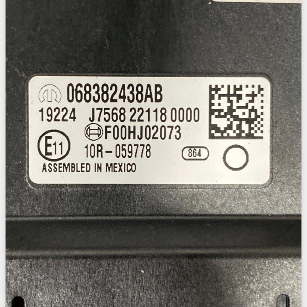 Centralina cofano / portellone posteriore Jeep Cherokee KL (2013-2023) Cod: 068382438AB