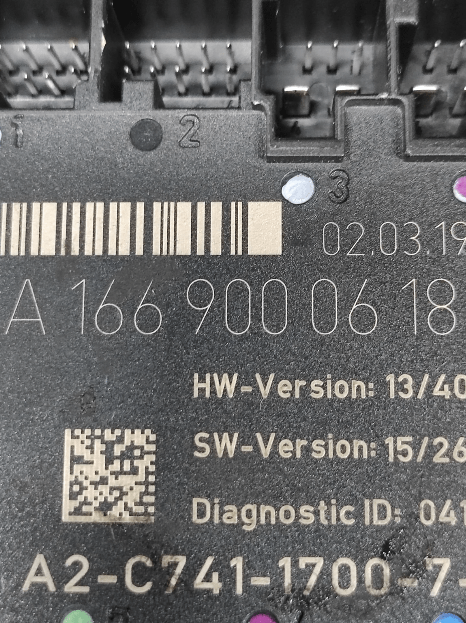 Centralina Comfort Porta Anteriore Destra Mercedes C117 COD: A1669000618 (2013-2019)