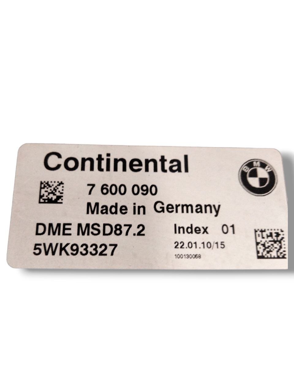Centralina Ecu Motore Bmw Serie 7 F01 - F02 3.0 benzina ( 2008 - 2015 ) COD:5WK93327