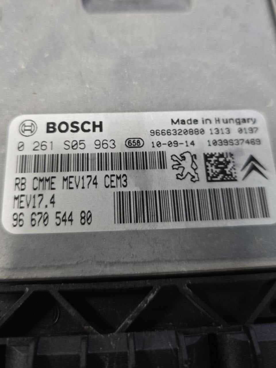 Centralina Ecu Motore Citroen DS3 1.6 Benzina (2010-2014) Cod : 9667054480