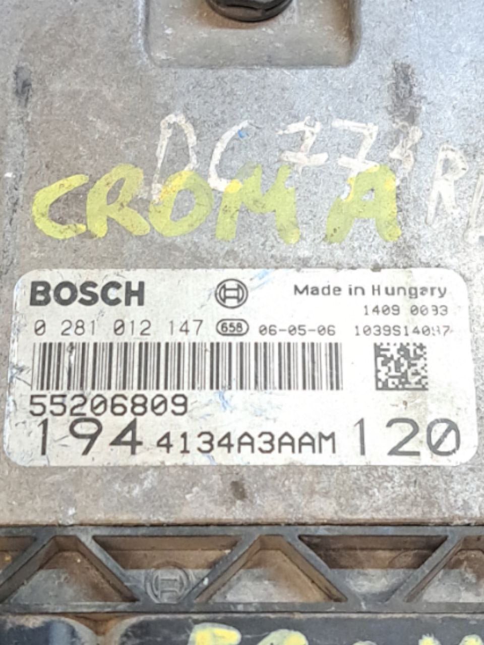 Centralina Ecu Motore Fiat Croma 1.9 (2005-2010) COD:55206809-0281012147