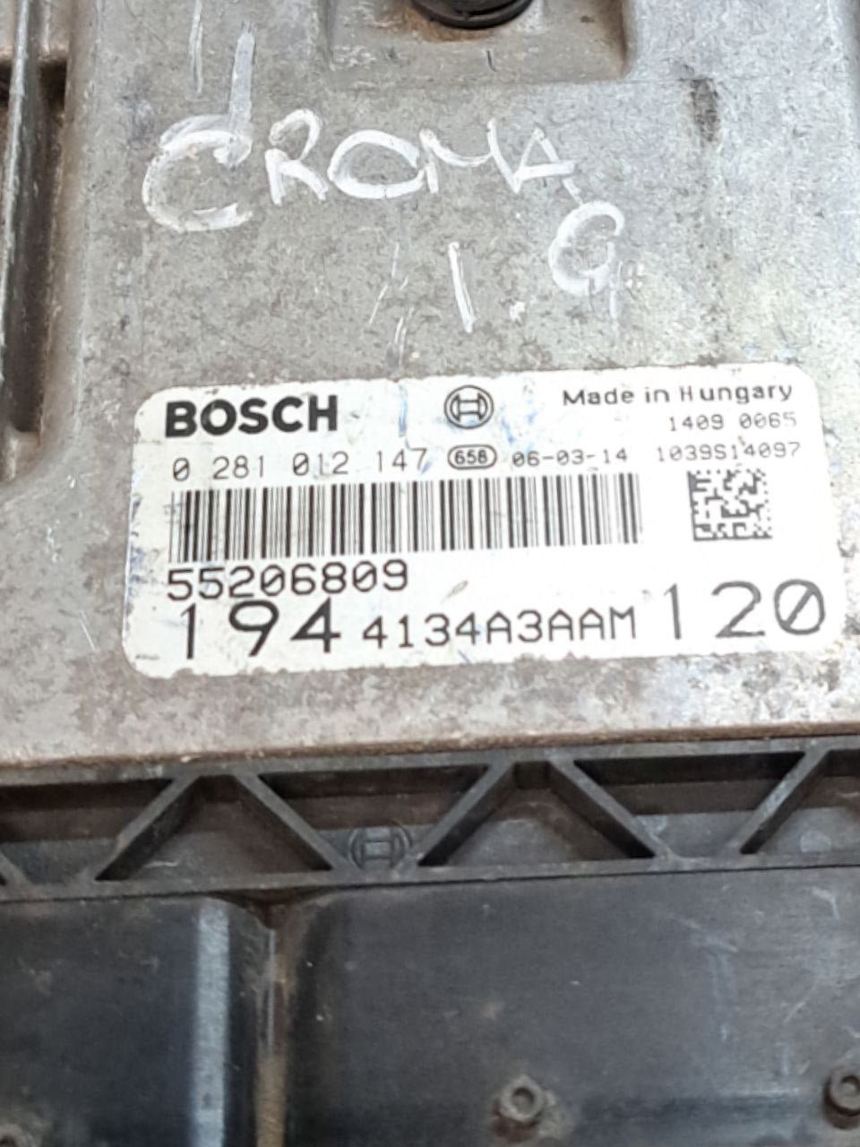 Centralina Ecu Motore Fiat Croma 1.9 (2005-2010) COD:55206809-0281012147