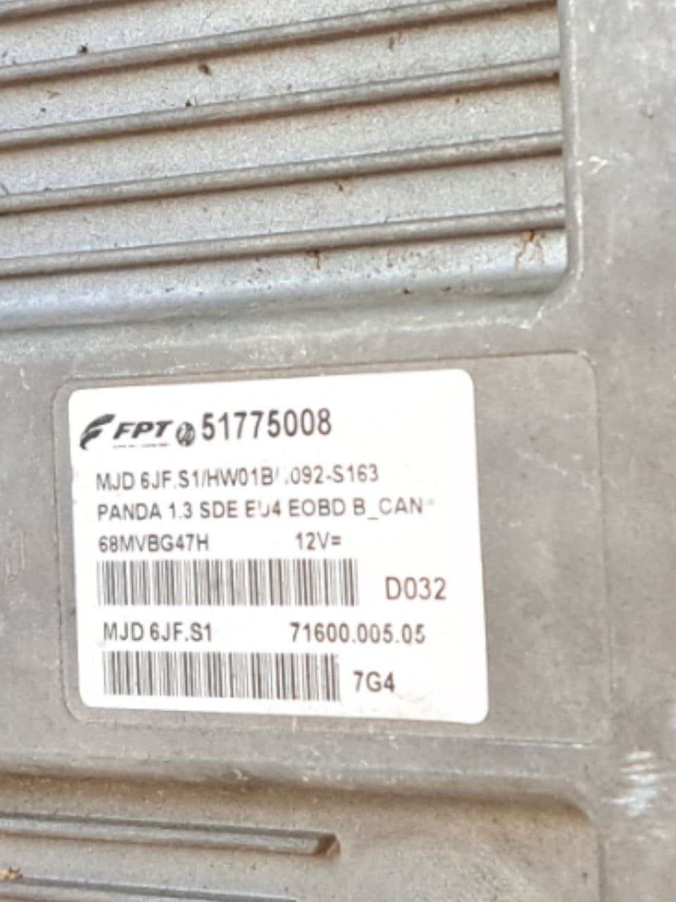 Centralina Ecu Motore Fiat Panda 169 1.3 mjt (2003-2011) COD.51775008