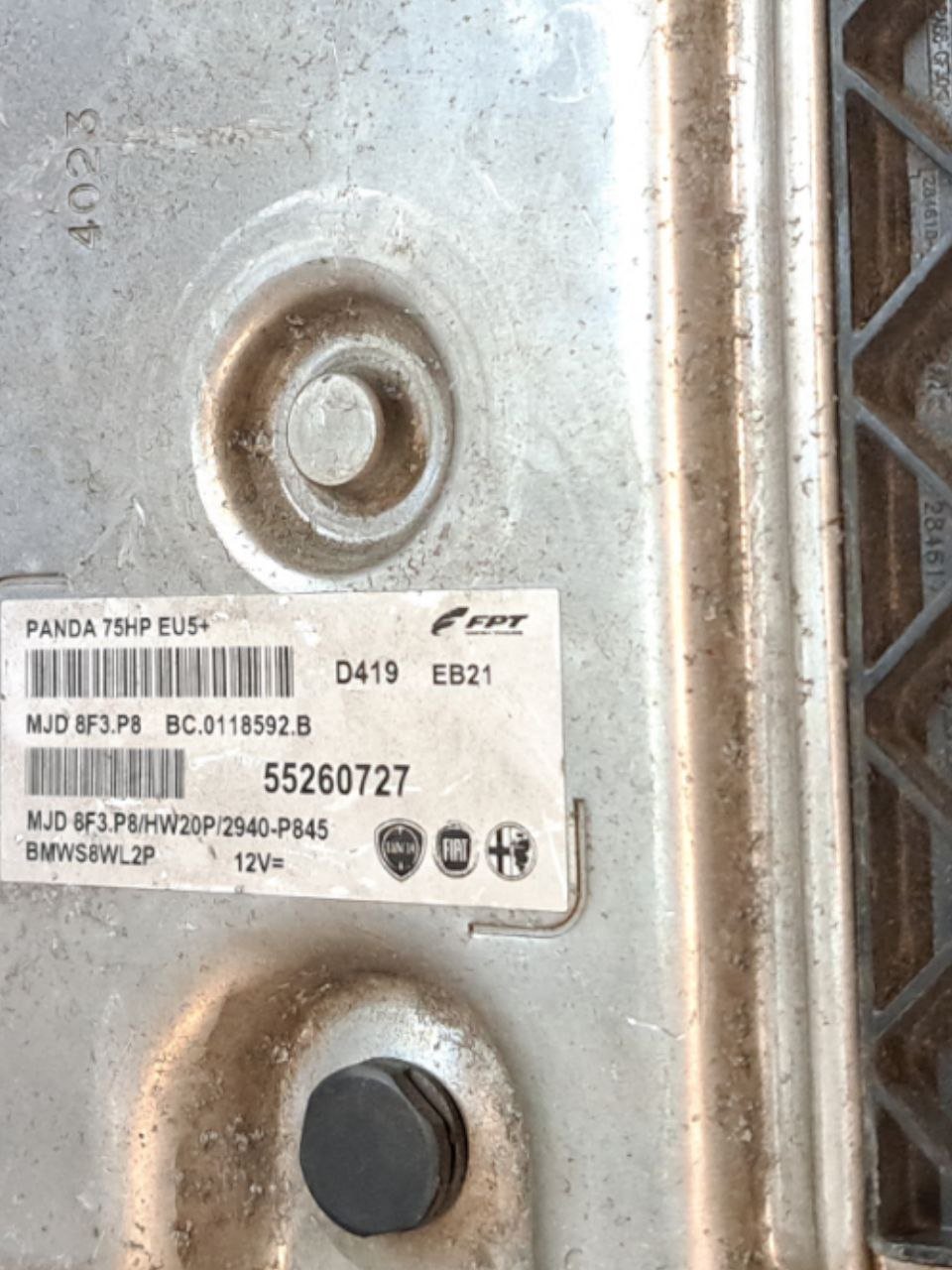 Centralina Ecu Motore Fiat Panda 312 1.3 Mjt (2012>) COD:55260727