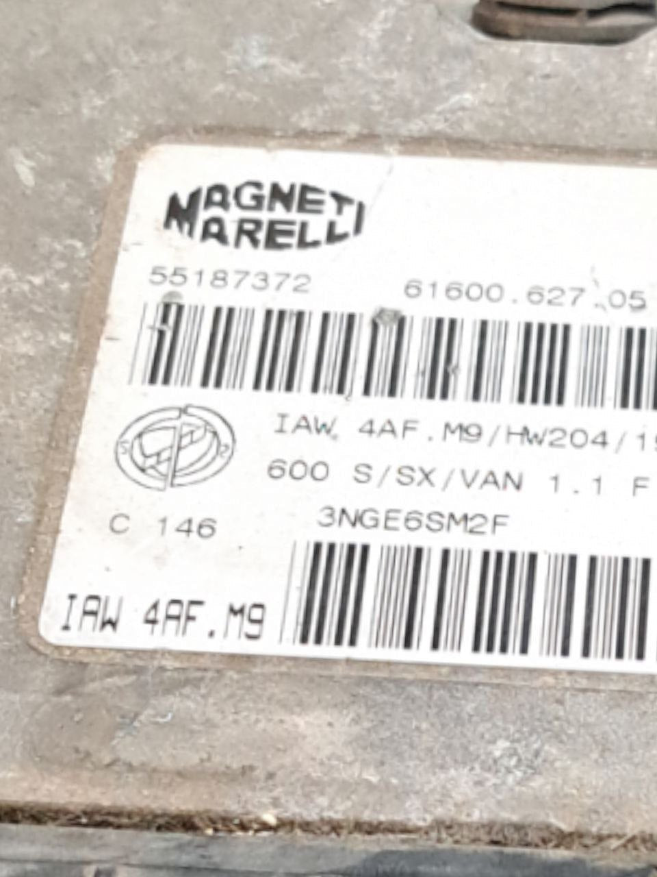 Centralina Ecu Motore Fiat Seicento 1.1 Benzina (2003) COD:55187372