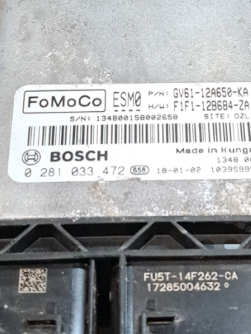 Centralina Ecu motore Ford Transit Connect 1.5 (2016) COD:GV61-12A650-KA