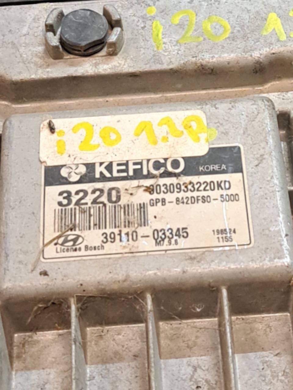 Centralina Ecu Motore Hyundai I20 1.2 benzina (2008-2012) COD:39110-03345