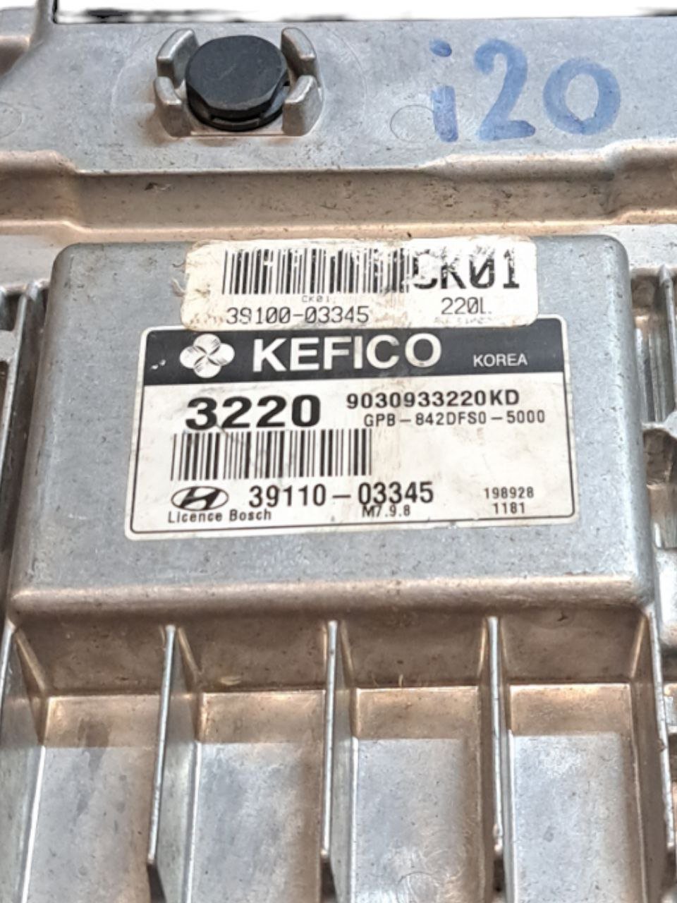 Centralina Ecu Motore Hyundai I20 1.2 benzina (2008-2012) COD:39110-03345