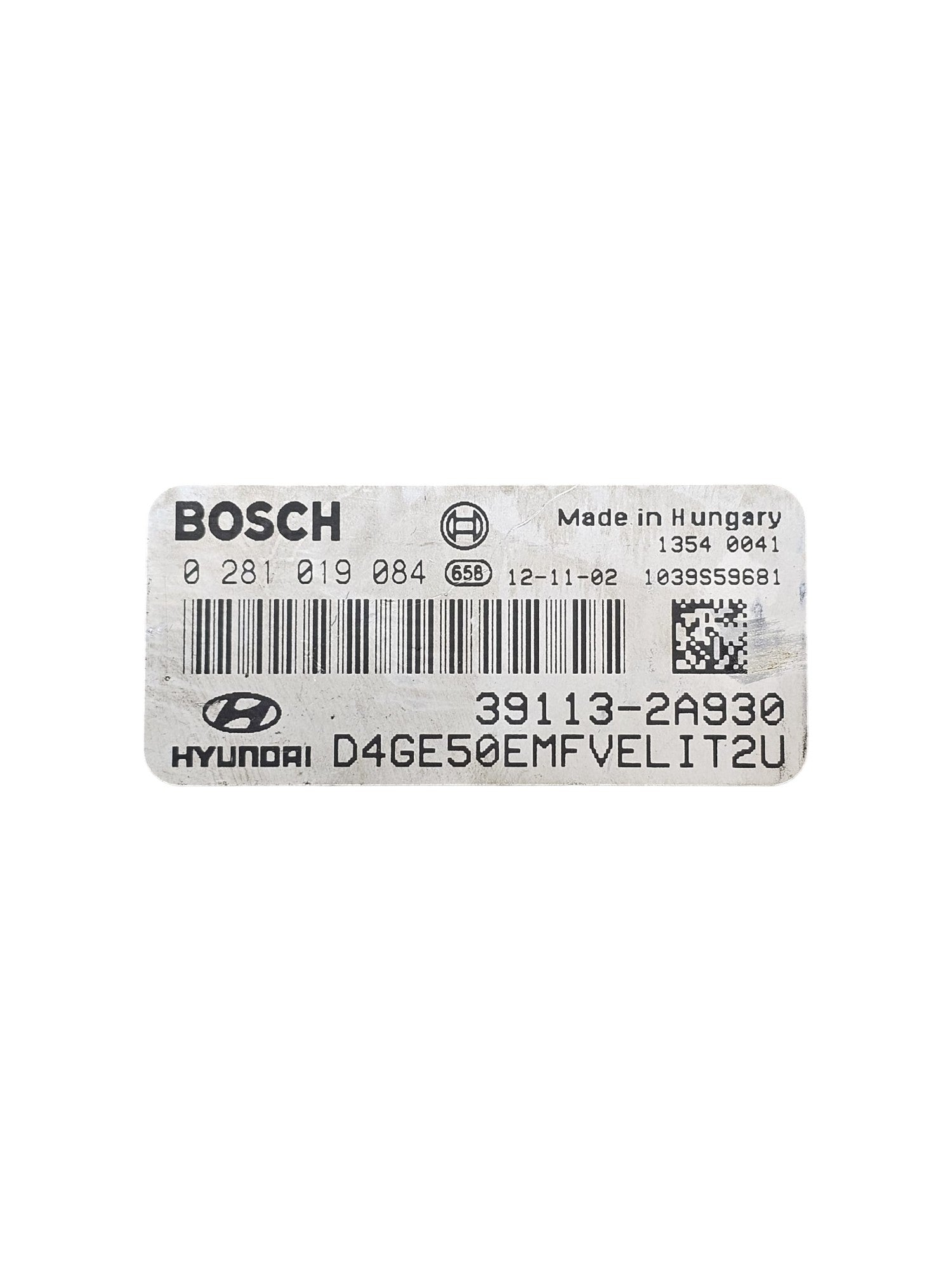 Centralina ECU Motore Hyundai i30 GD 1.6 Diesel Cod:39113-2A930 (2011-2016)