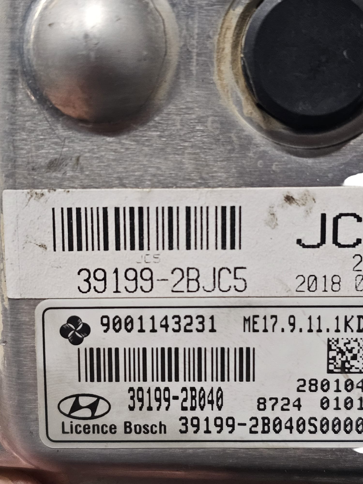 Centralina ECU Motore Hyundai Ix20 1.4 Benzina (2010-2019) Cod:391992BJC5