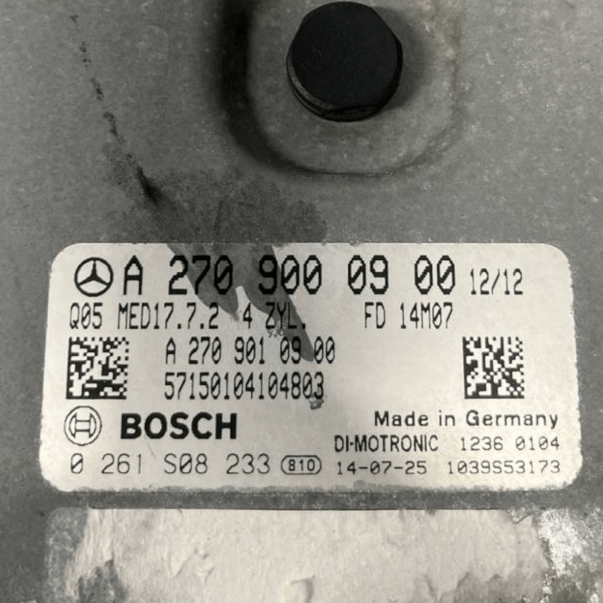 Centralina Ecu Motore Mercedes - Benz Classe B W246 2.0 Benzina - Metano (2011 al 2018) cod: A2709000900 / cod: 0261S08233