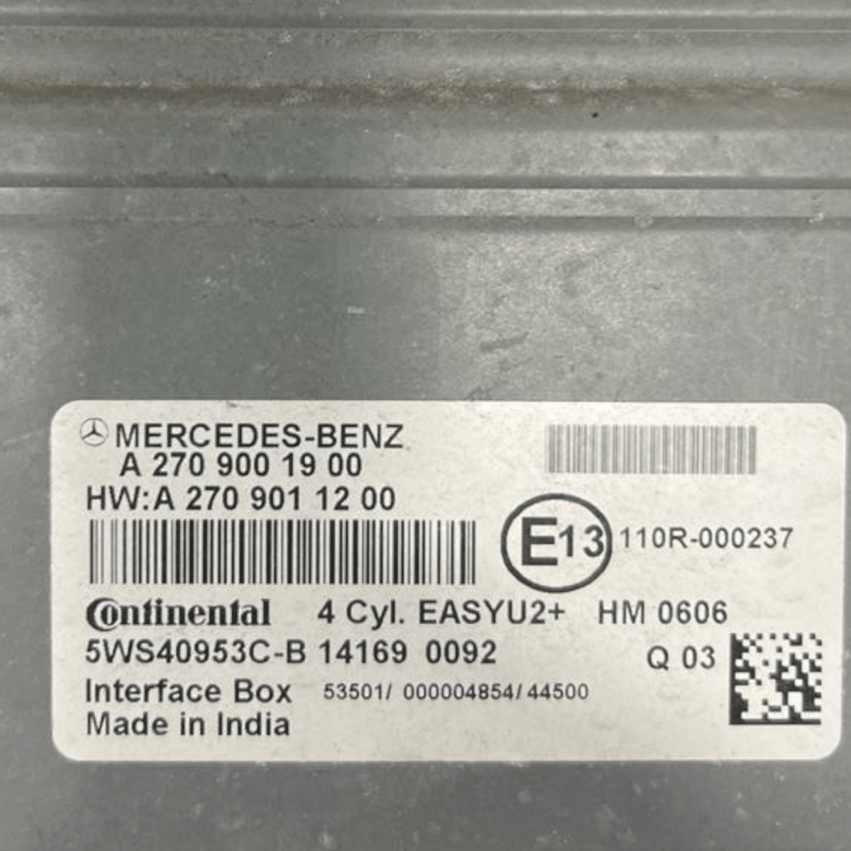 Centralina Ecu Motore Mercedes - Benz Classe B W246 2.0 Benzina - Metano (2011 al 2018) cod: A2709001900 / cod: A2709011200