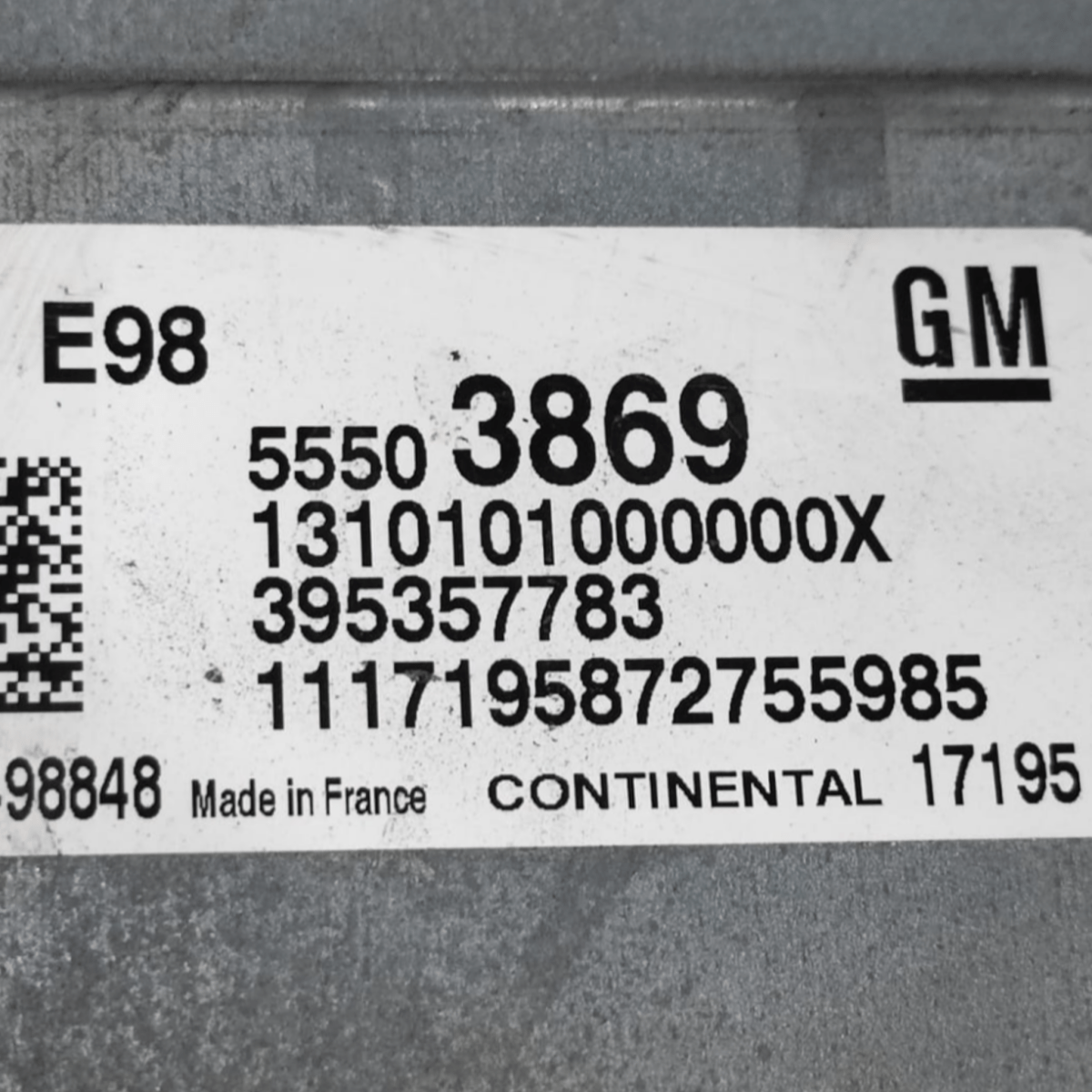 Centralina ecu motore opel mokka x 1.6 diesel cod: 55503869 (2012-2019)