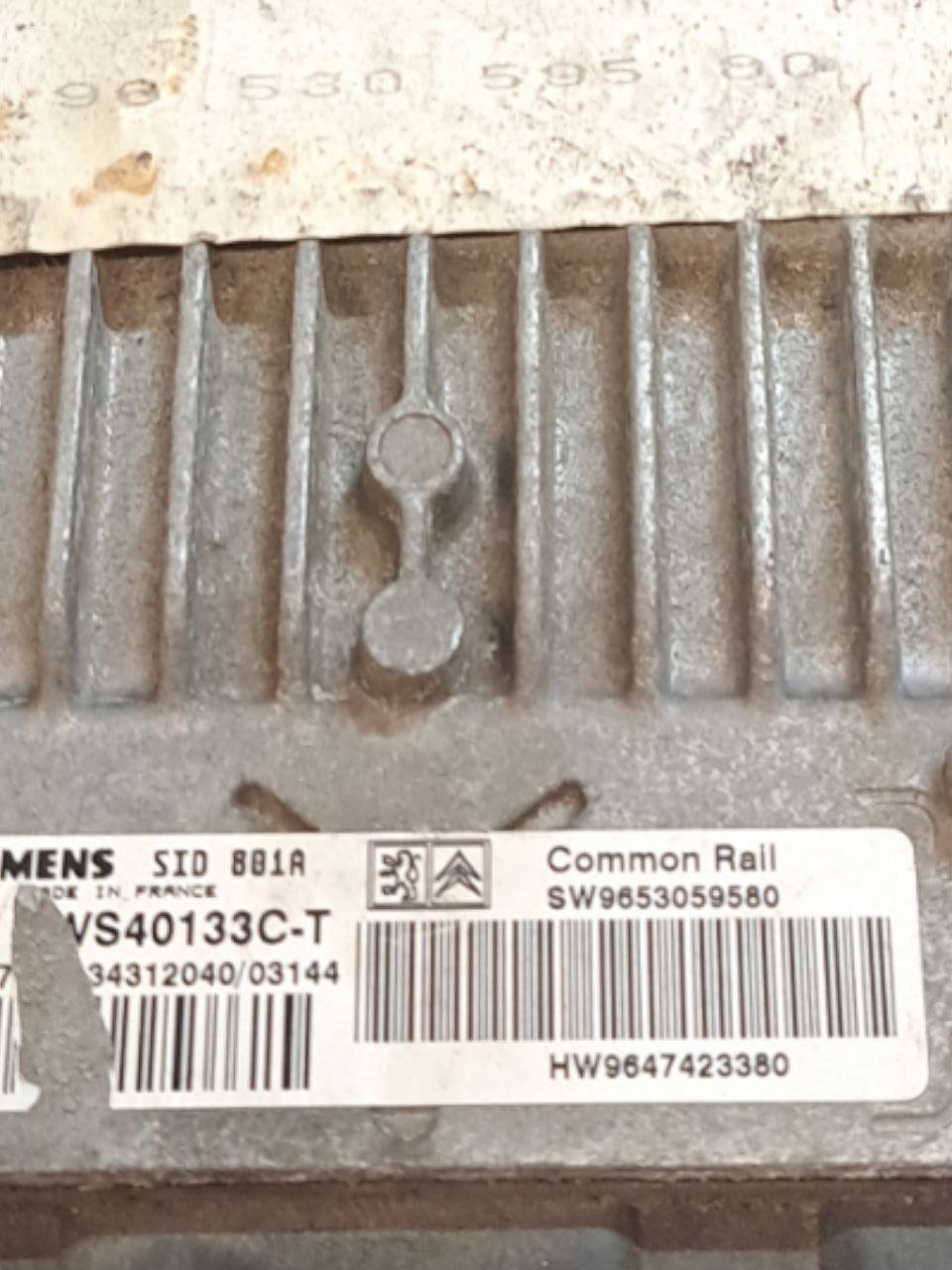 Centralina Ecu Motore Peugeot 307 2.0 Diesel (2001-2005) COD:SW9653059580