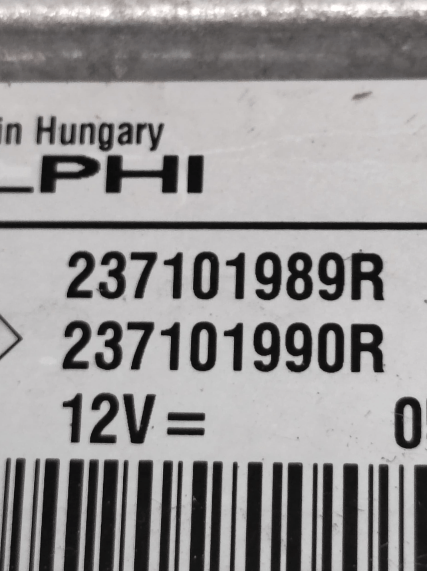 Centralina Ecu Motore Renault Clio IV 1.5 Diesel COD: 237101989R (2012-2021)