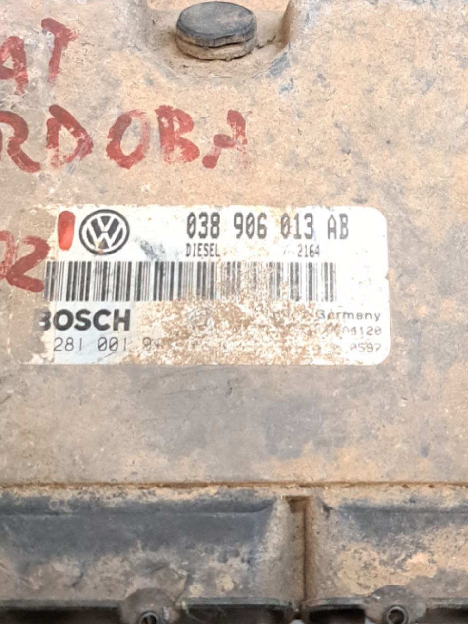 Centralina Ecu Motore Seat Cordoba 1.9 diesel (1999-2002) COD:038906013AB