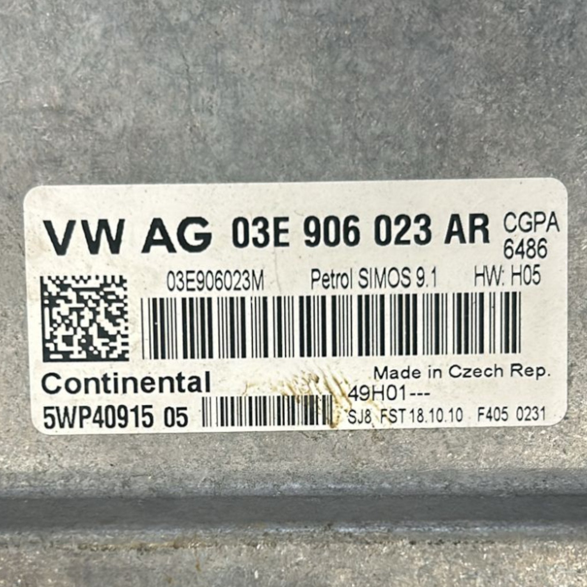 Centralina ECU Motore Seat Ibiza IV cod.03E906023AR 1.2 Benzina (2008 > 2017)