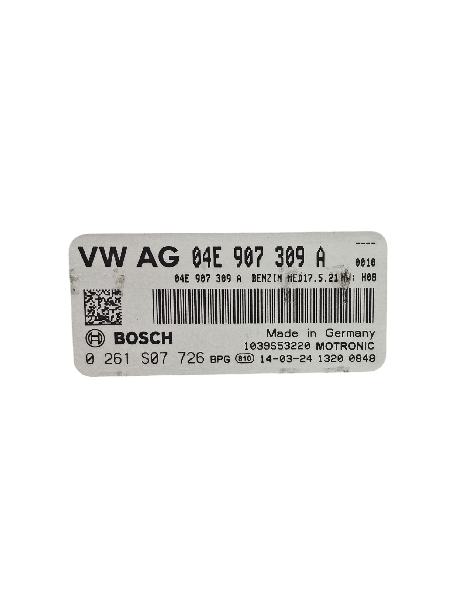 Centralina ECU Motore Seat Leon III 1.4 Benzina Cod:04E907309A (2013-2019)
