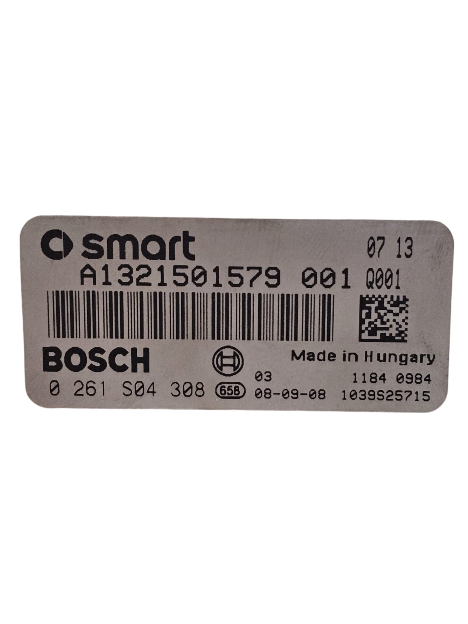Centralina ECU Motore Smart ForTwo W451 1.0 Benzina Cod:A1321501579 (2007-2015)