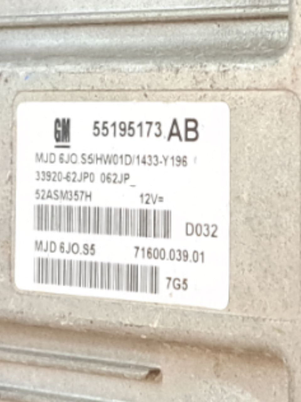 Centralina Ecu Motore Suzuki Swift 1.3 Diesel (2004-2010) COD:55195173AB