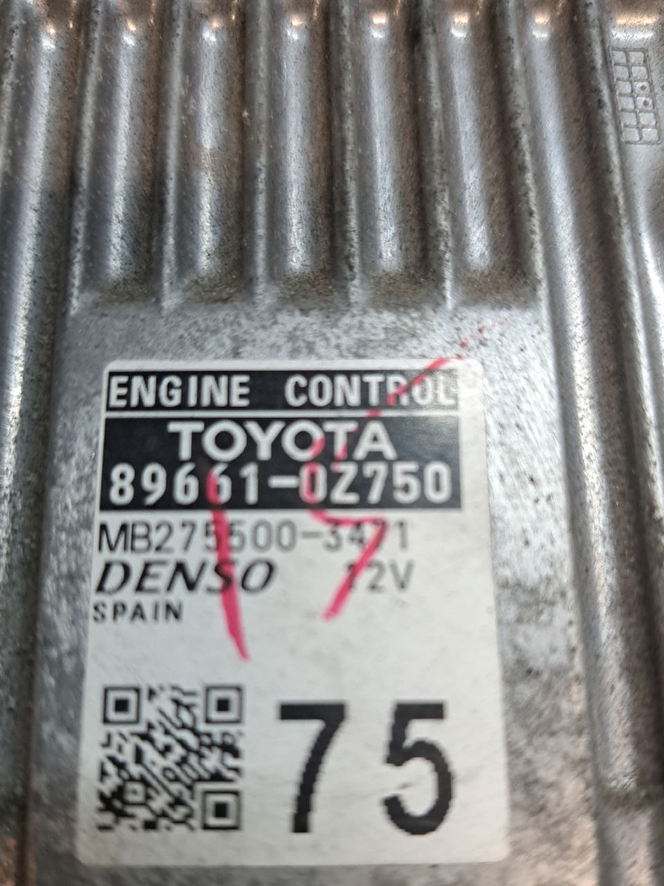 Centralina Ecu Motore Toyota Auris 1.8 Benzina (2018) COD:89661-0Z750