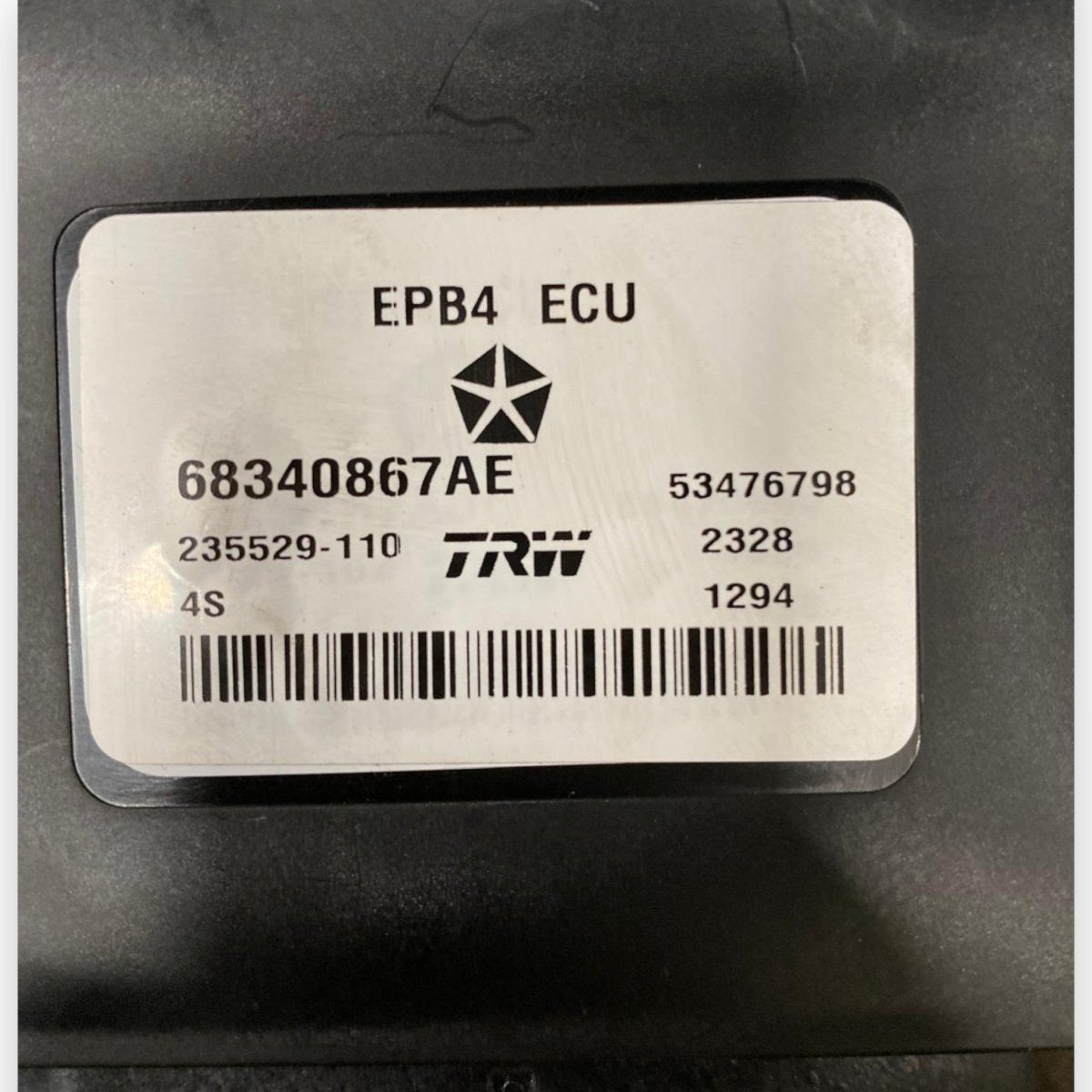 Centralina freno di stazionamento Jeep Cherokee KL (2013-2023) Cod: 68340867AE