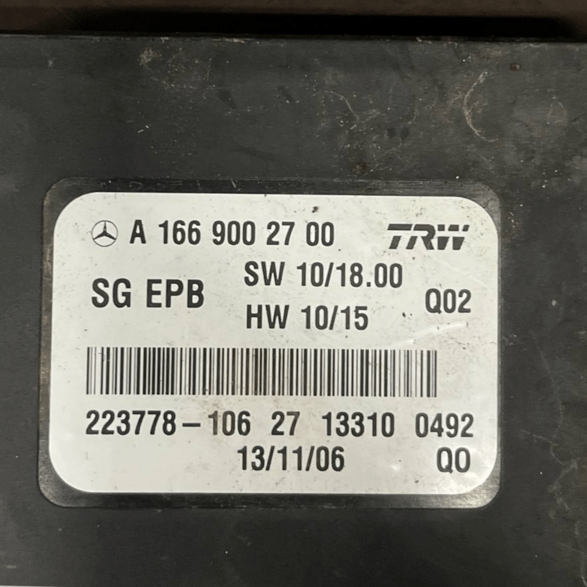 Centralina Freno di Stazionamento Mercedes - Benz Classe A W176 (2012 al 2018) cod: A1669002700