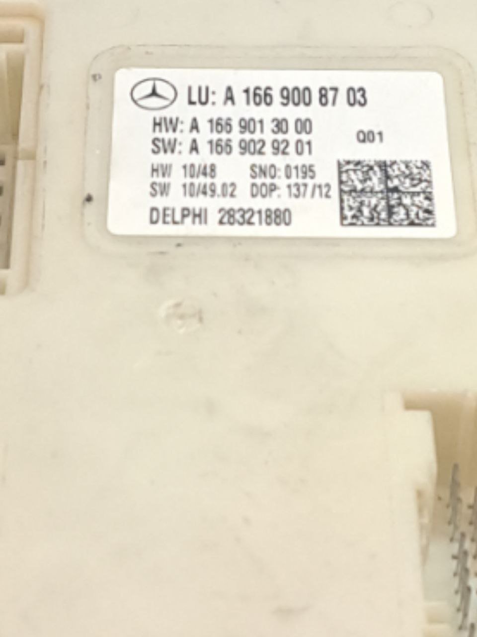 Centralina fusibili SAM Mercedes  ML W166 (2011 - 2015) COD:A1669008703