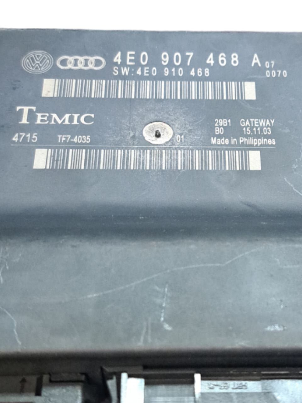 Centralina Gateway Audi A8 4E ( 2003-2009 ) COD:4E0907468A