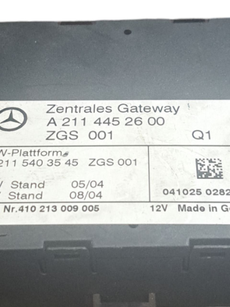 Centralina Gateway Mercedes-Benz Classe E W211 (2002-2007) COD:A2114452600