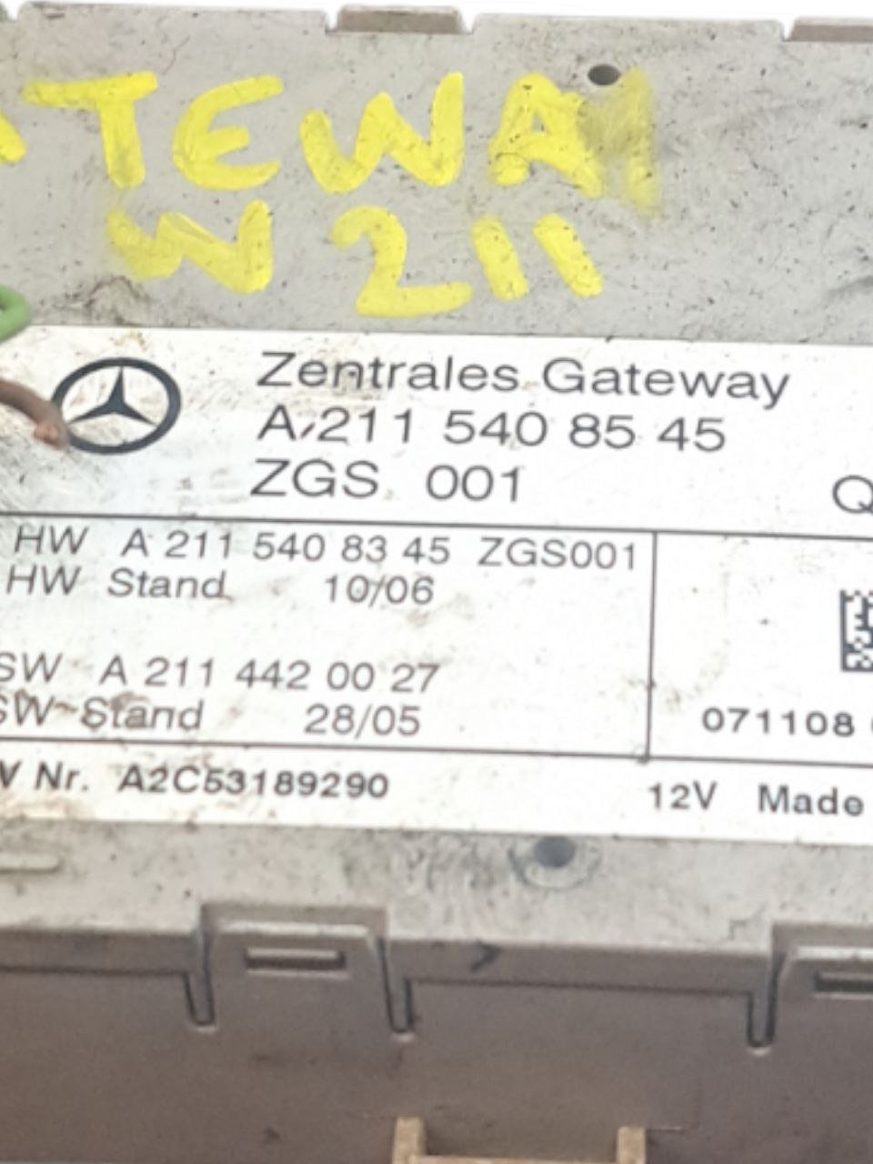 Centralina Gateway Mercedes-Benz Classe E W211 (2002-2007) COD:A2115408545