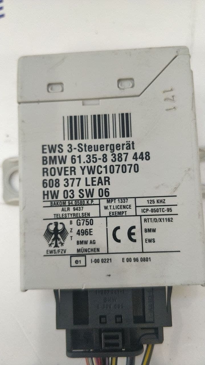 Centralina Immobilizer Mini One ( r50 r53 ) cod 6135-8387448 - BIBA-RICAMBI