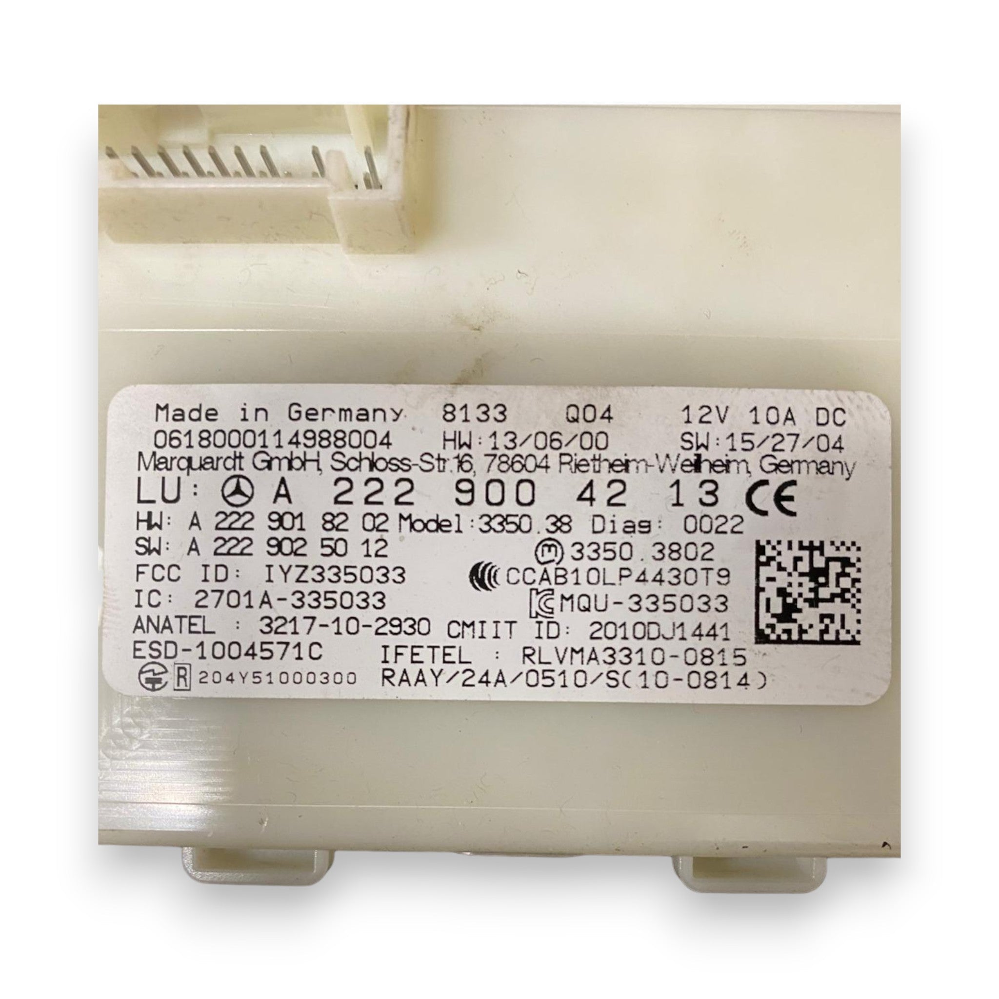 Centralina keyless Mercedes-Benz GLC X253 (2015-2022) Cod: A2229004213