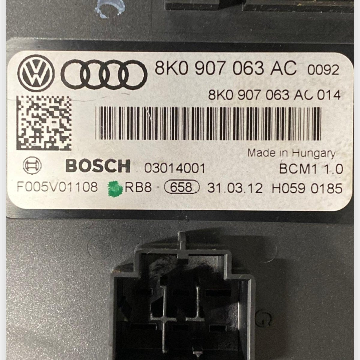 Centralina / modulo comfort Audi A4 B8 (2007-2016) Cod: 8K0907063AC