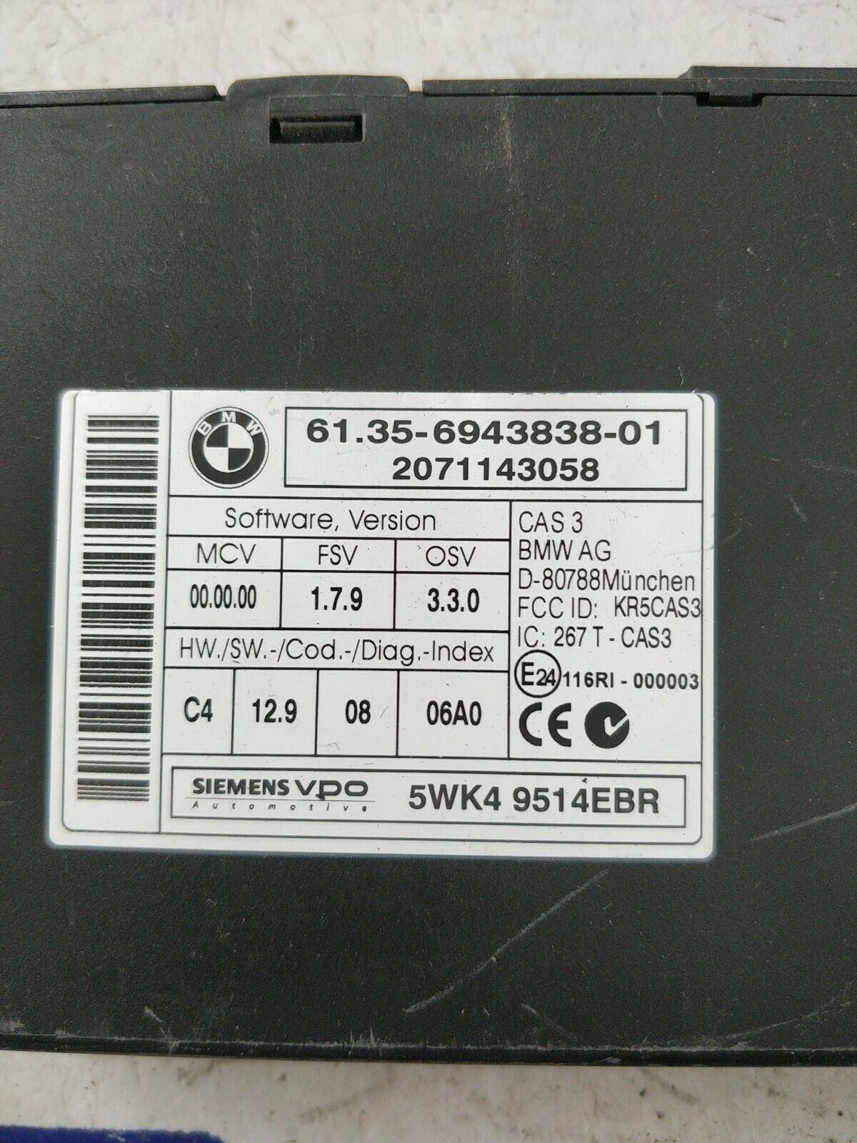 Centralina Modulo Comfort Bmw X5 E70 3.0 Diesel Cod: 61.35-6943838-01