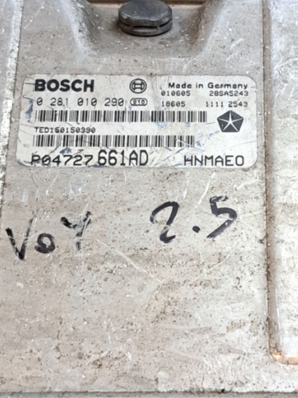 Centralina Motore Ecu Chrysler Voyager 2.5 Diesel (2000 - 2007) COD:0281010290