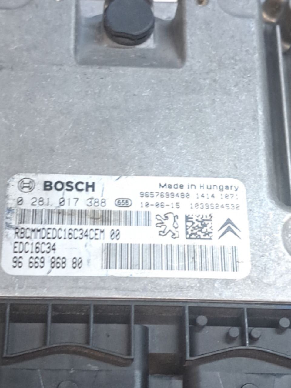 Centralina motore ecu Peugeot 207 1.4 hdi (2006-2009) COD:9666986880