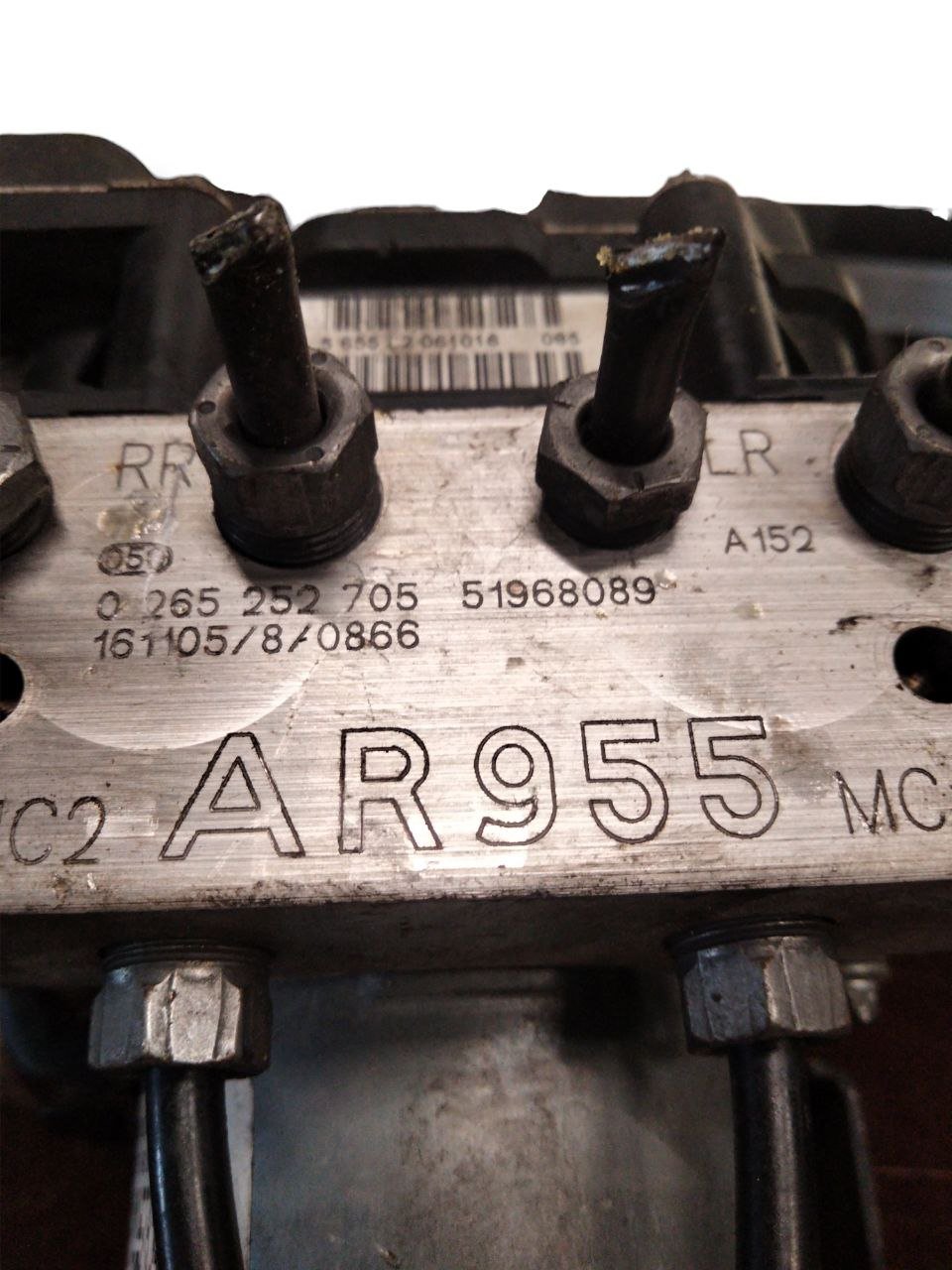 Centralina Pompa ABS Alfa Romeo Mito 1.3 Diesel(2008-2018)cod.51968089/0265252705