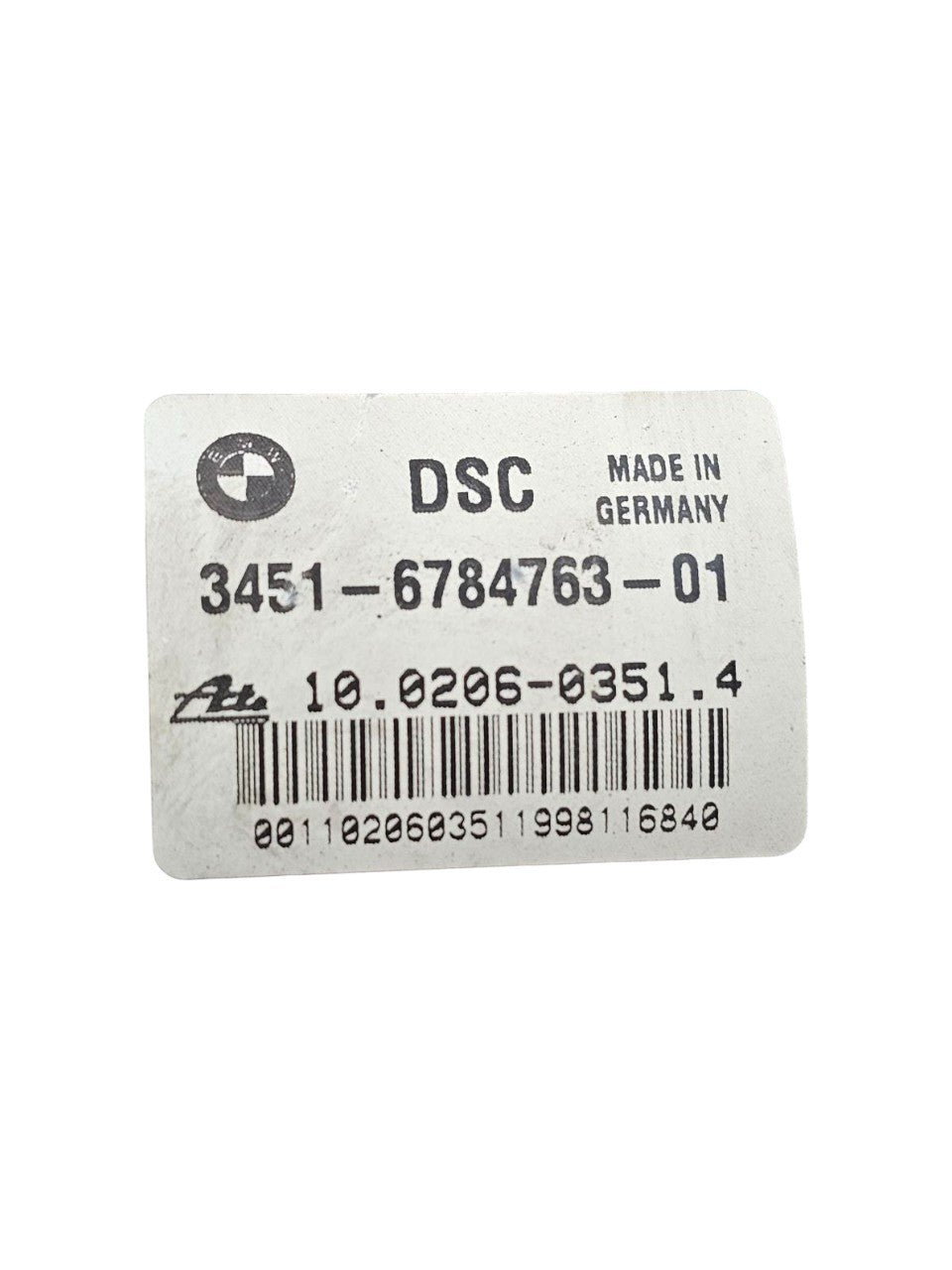 Centralina Pompa Abs BMW Serie 3 E91 2.0 Diesel Cod:3451-6784763-01 (2005-2012)