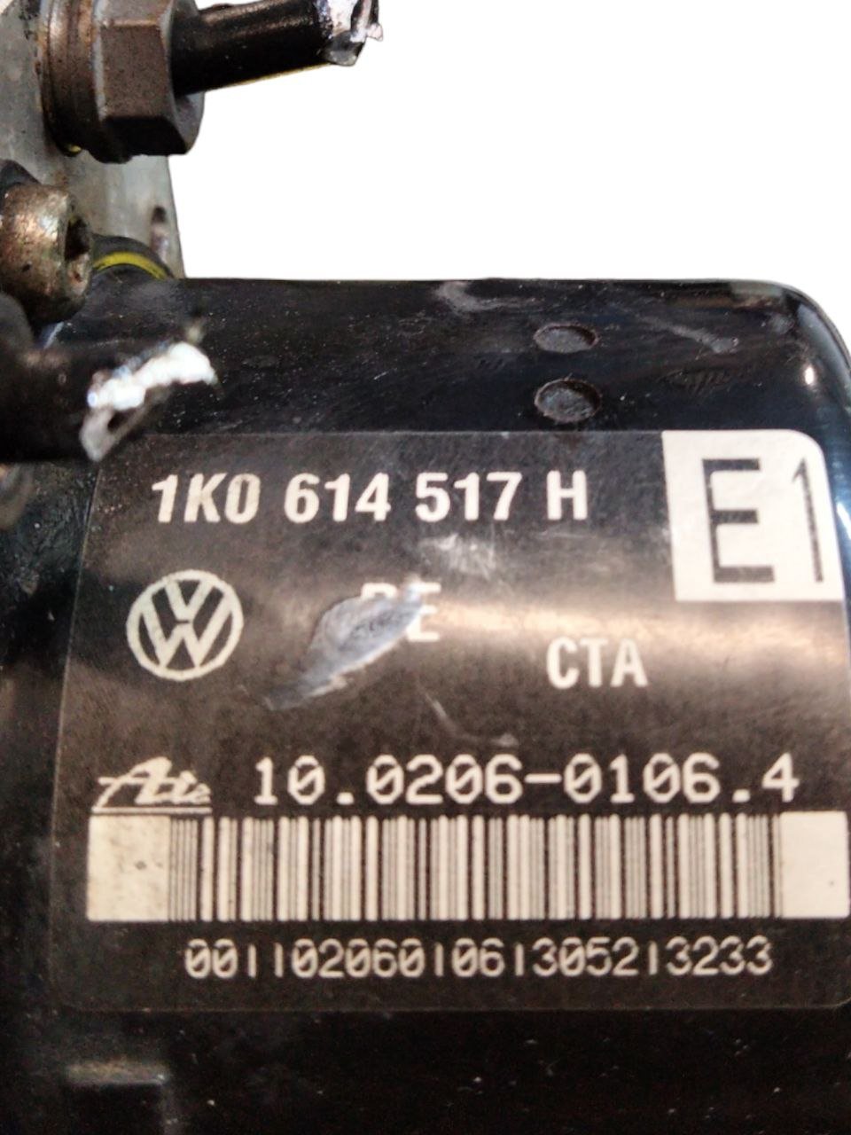 centralina + pompa abs Golf 5 plus 1.6 benzina / audi A3 / Volkswagen Touran / Seat Leon (2005-2016) cod.1k0614517H
