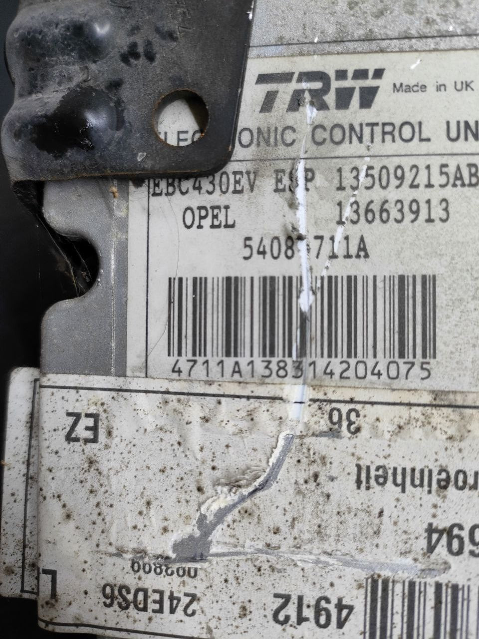 Centralina pompa abs Opel Vectra C 2.2 dti cod 13136694