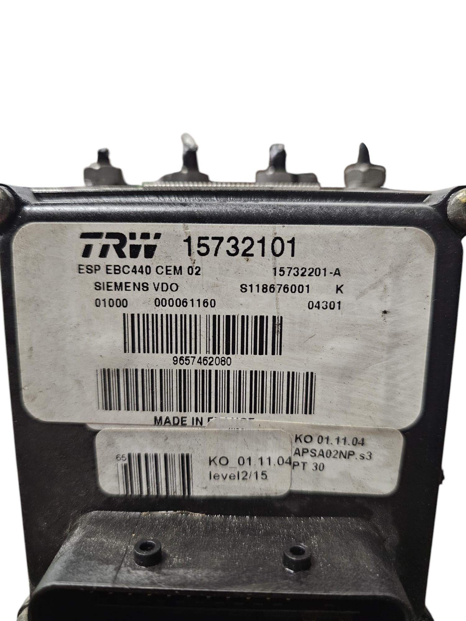 Centralina Pompa Abs Peugeot 407 I 2.0 Diesel Cod:9657462080 (2004-2012)