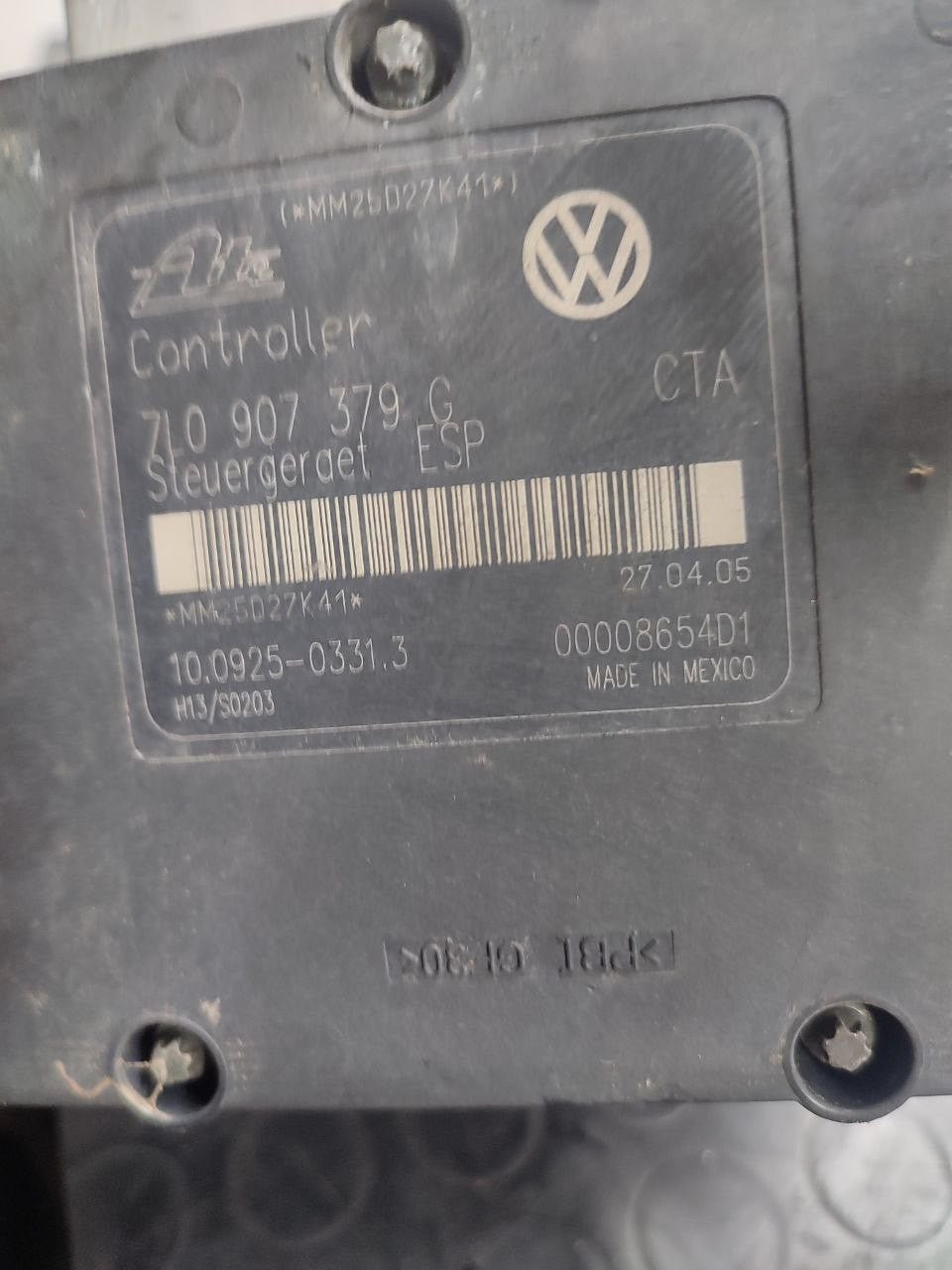 Centralina pompa abs Porsche Cayenne S 4.5 benzina ( 2003 ) cod 7l0907379g