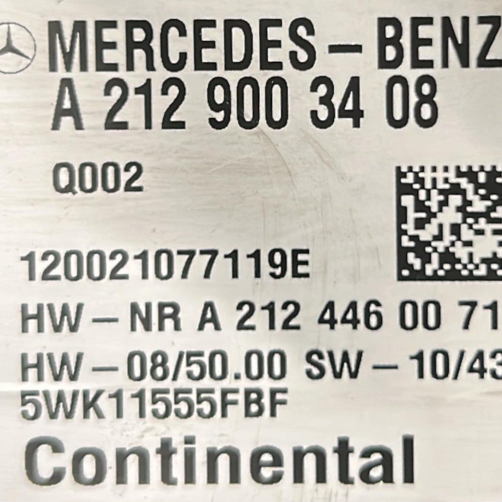 Centralina Pompa Carburante Mercedes Benz Classe E (W212) cod.A2129003408 2.2 Diesel (2009 > 2016)