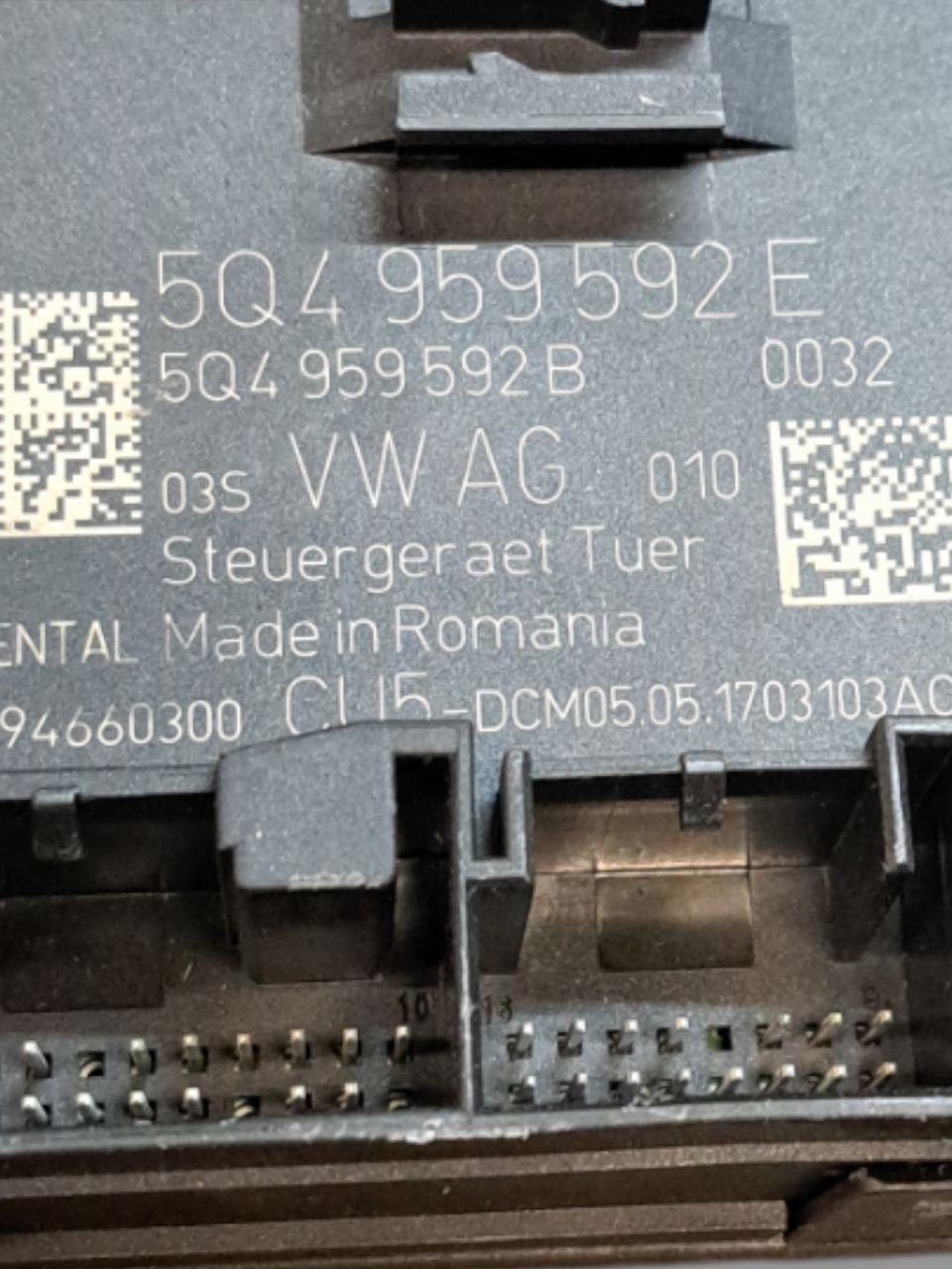 Centralina porta anteriore destra (dx) Volkswagen Golf VII  (2012-2019) COD:5Q4959592E