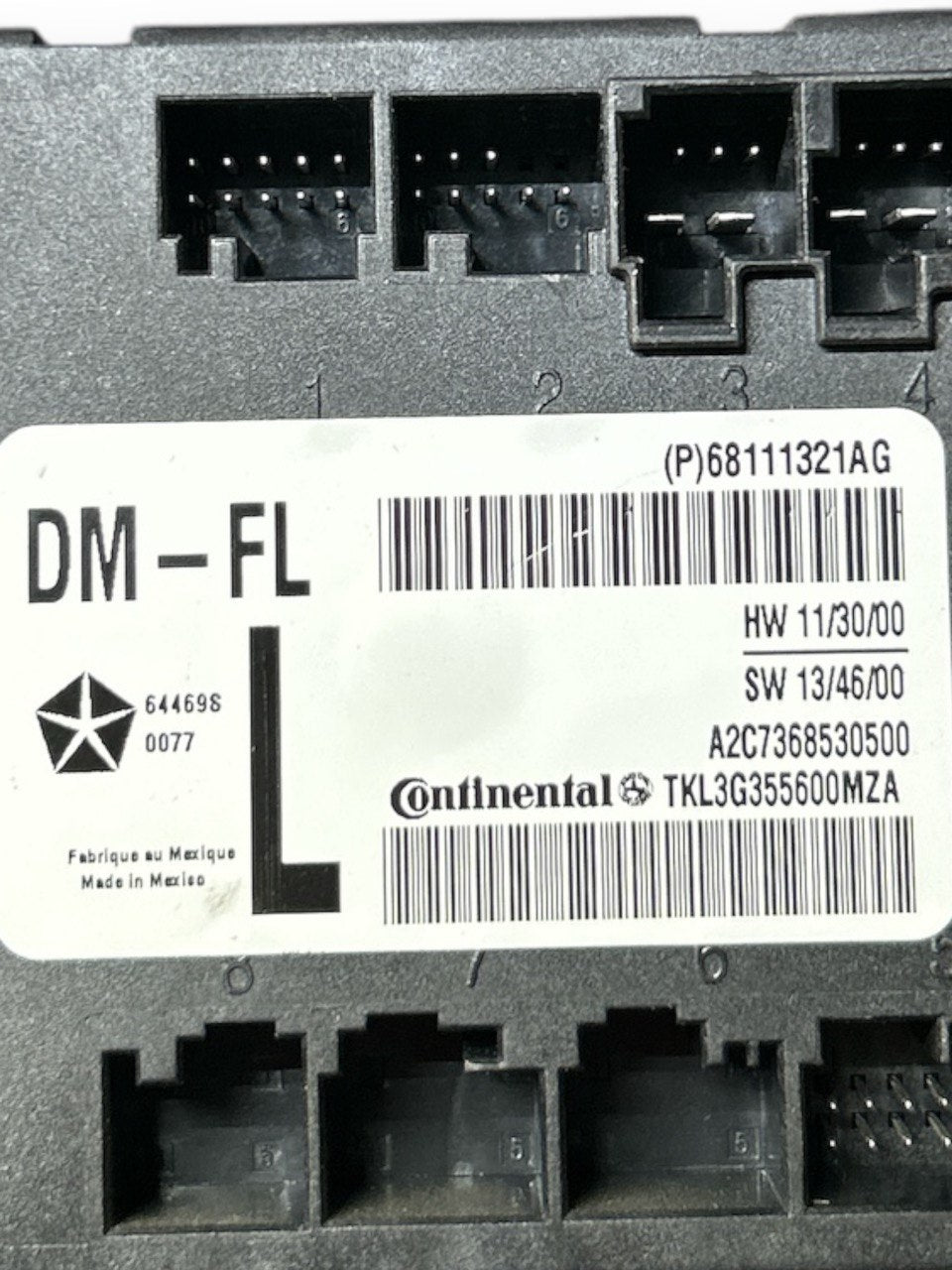 Centralina Porta Anteriore Sinistra Jeep Cherokee (KL) (2013 > 2023) cod.68111321AG