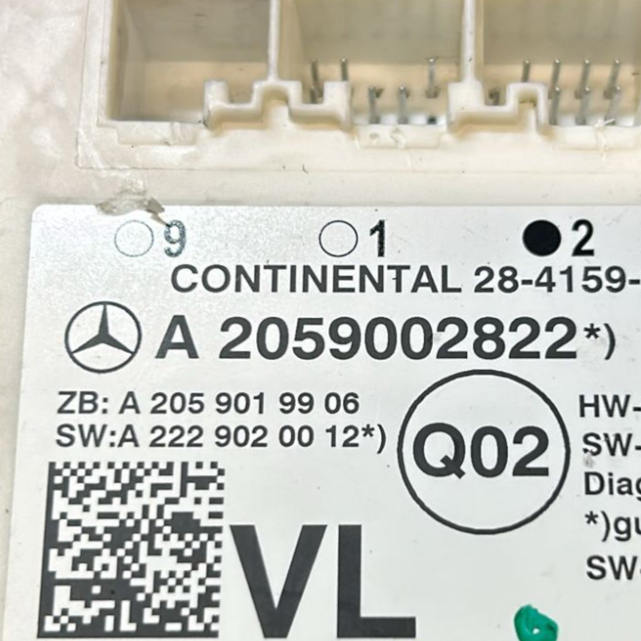 Centralina Porta Anteriore Sinistra Mercedes Benz Classe C (W205) cod.A2059002822 (2014 > 2021)