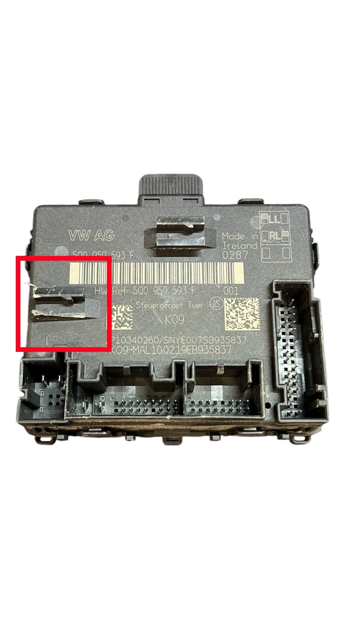 Centralina porta anteriore sinistra Volkswagen Tiguan AD1 (2016-2024) cod.5Q0959593F