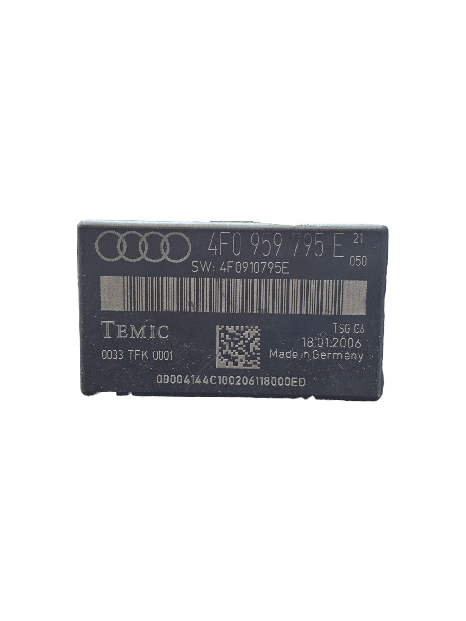 Centralina Porta Posteriore Sinistra Audi A6 C6 Cod:4F0959795E (2004-2011)