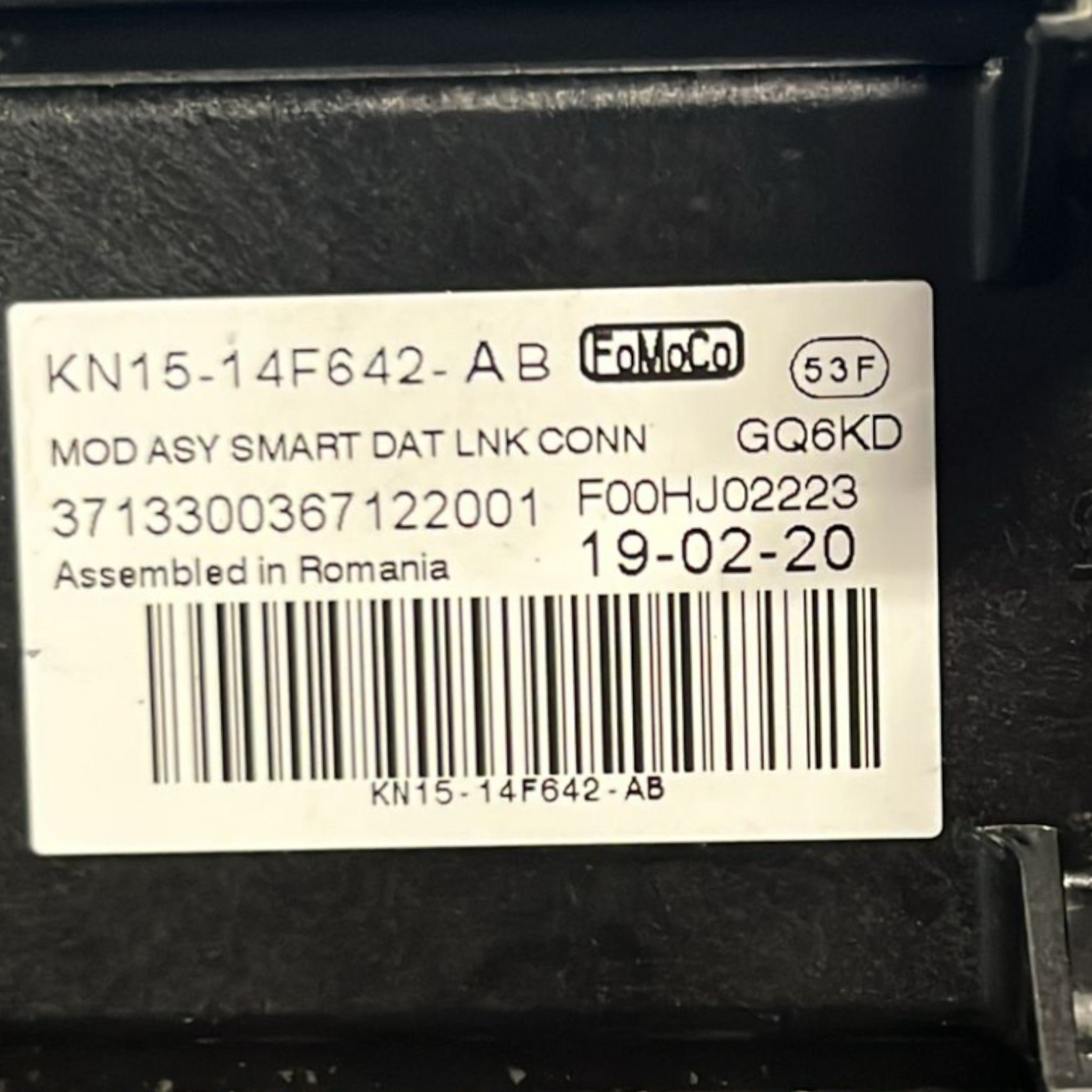 Centralina Porta / Presa OBD Ford Eco Sport cod:F00HJ02223 (2012 >)